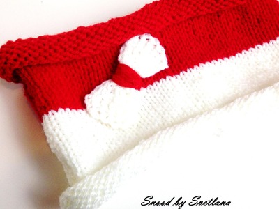 Tutoriel tricot snood simple. Tutorial knitting snood easy