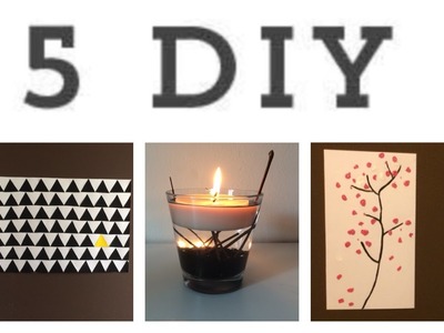 ║ 5 DIY ║ Décoration -  Septembre 2015