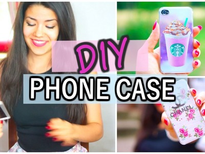 DIY PHONE CASE (Chanel, Starbucks, and more. )