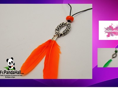 DIY. Tuto 17. Pendentif avec perles tube. Fr.PandaHall.com