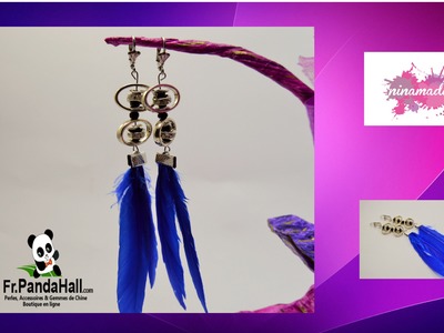 DIY.Tuto19. Boucles d'oreilles tendence. Fr.Pandahall.com