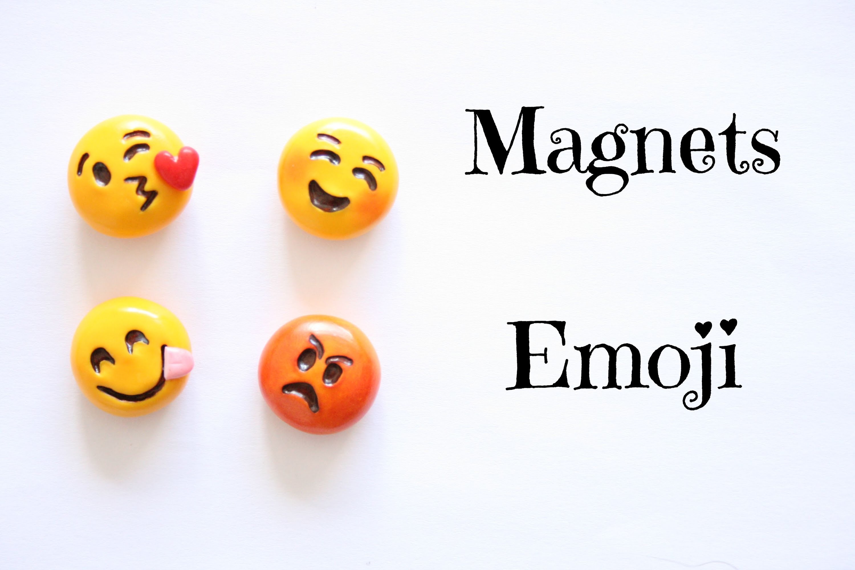 (TUTO) Magnets emoji en fimo