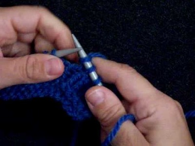 Apprendre à tricoter : tricoter une boutonnière (1.2), jeté