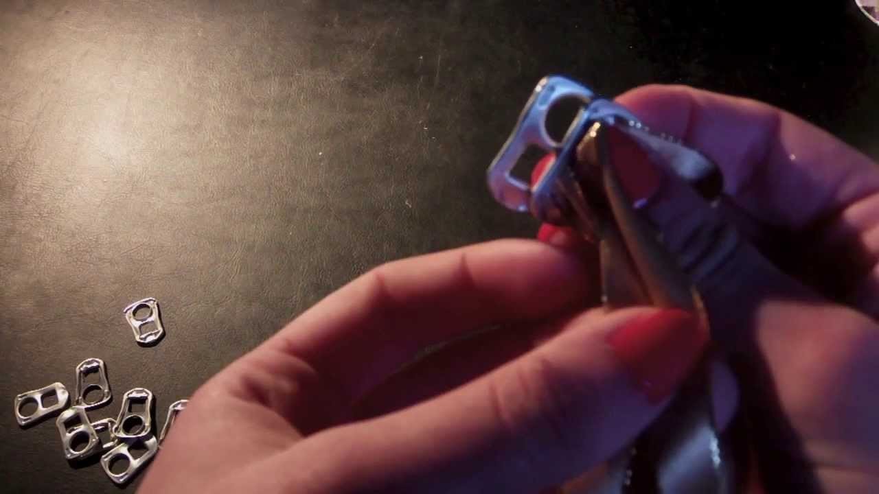 DIY ✿ Un bracelet avec des capsules de canettes ✿