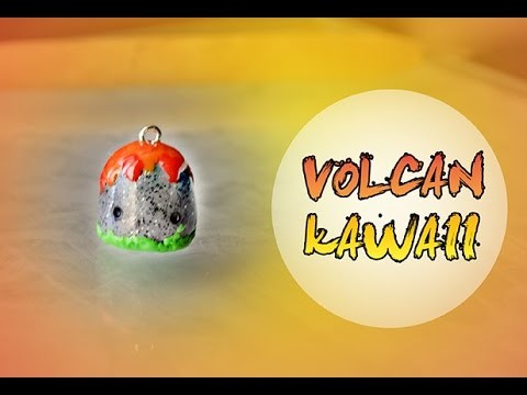 POLYMER CLAY : Volcan Kawaii. Tutoriel fimo