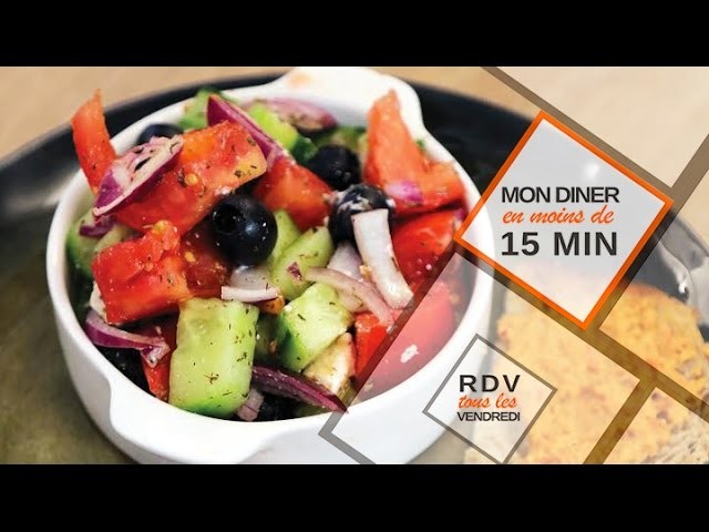 Salade grecque en moins de 15 minutes