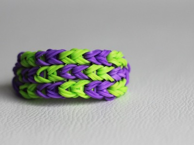 DIY # Bracelet chevrons en élastiques Rainbow Loom