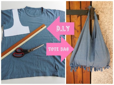 [ DIY ] ✂ Réaliser un tote bag avec un tee-shirt. T-shirt bag - no sew