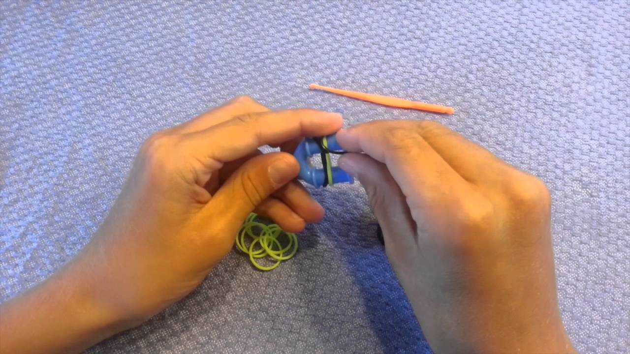 Rainbow loom Bracelet fishtail (facile) - Tuto en francais