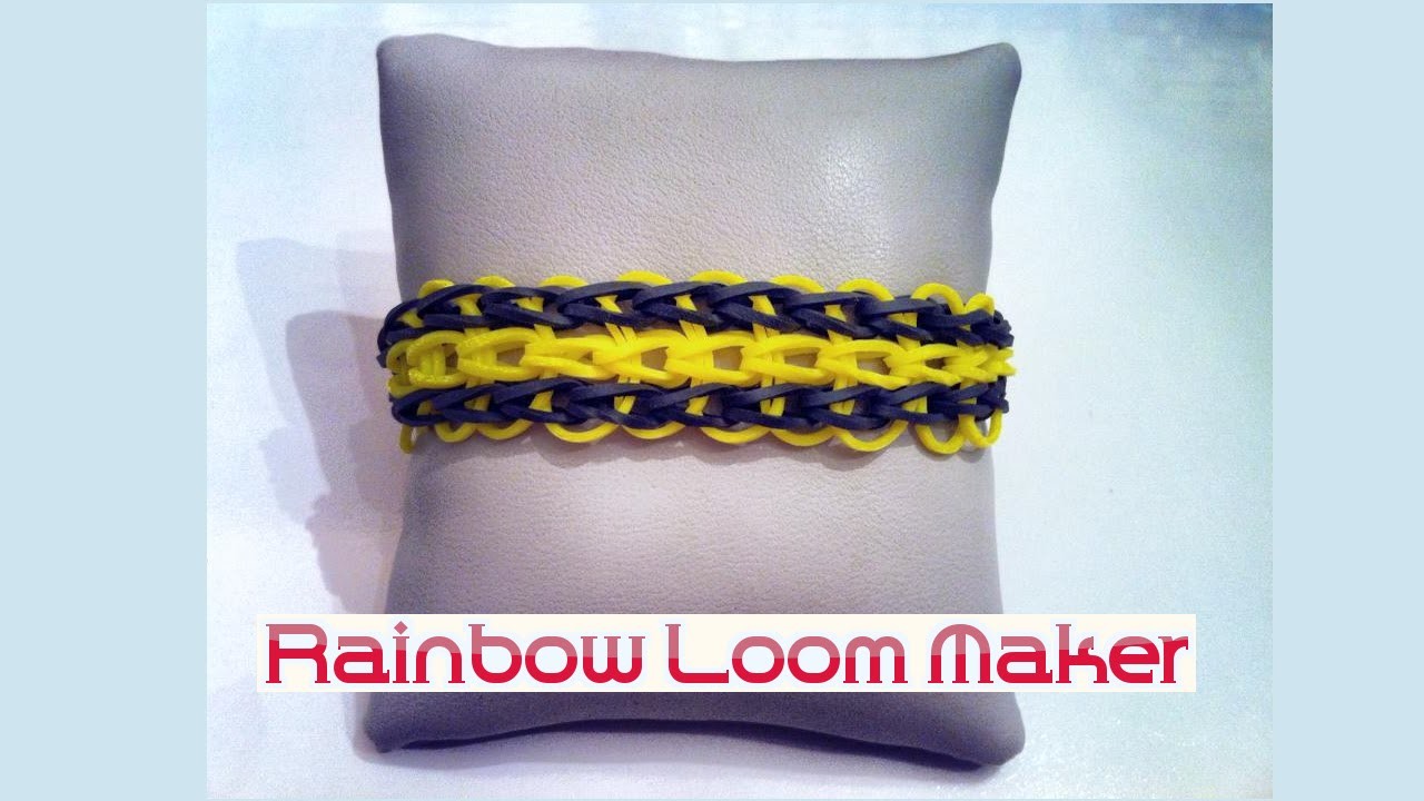 TUTO FR.EN ! Rainbow loom bracelet triple model
