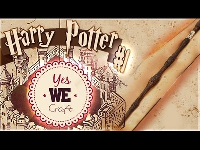 YWC Harry Potter#7-8: La baguette de Sureau de Dumbledore. PÂTE POLYMERE, WEPAM. PtitAtelier
