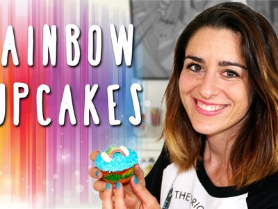 Cupcakes Arc-en-Ciel. Rainbow Cupcakes