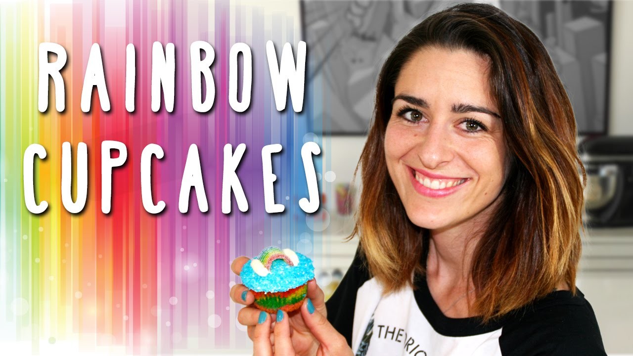Cupcakes Arc-en-Ciel. Rainbow Cupcakes