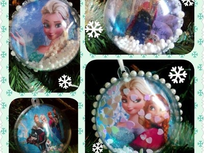 DIY boules de Noel Reine des Neiges. Frozen 's Christmas  balls (disney)