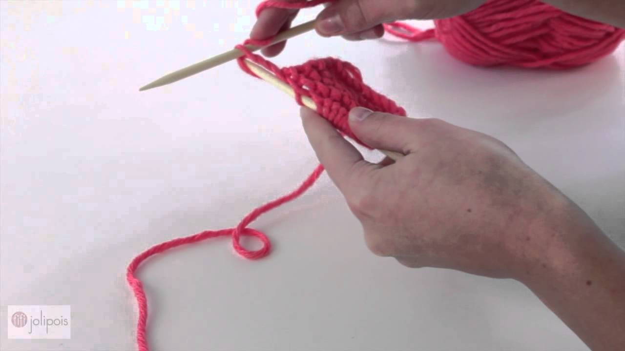 Fifi jolipois tuto tricot 2: Comment tricoter le point mousse.