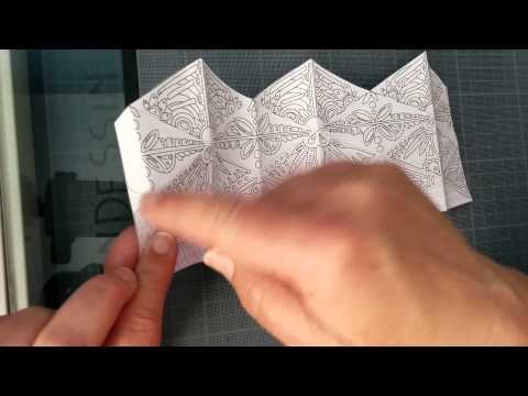 Kaléidoscope paper toy jouet de papier à colorier