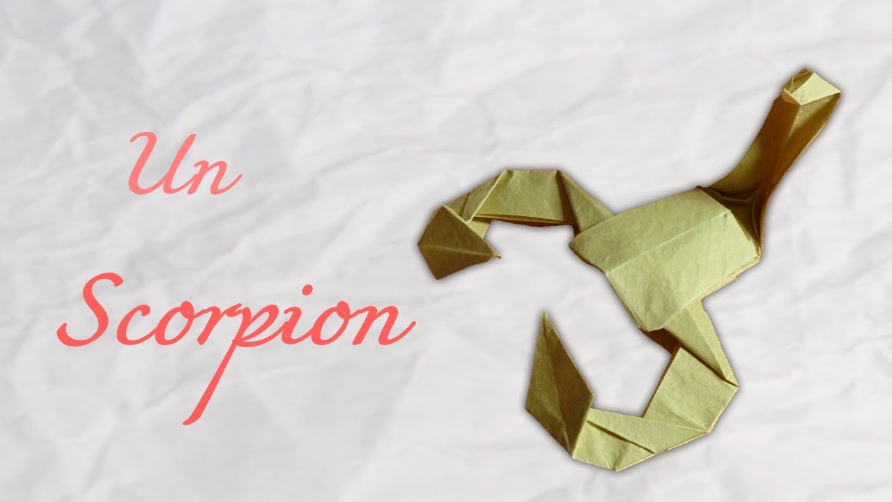 Origami ! Un scorpion en papier - Scropio in paper [ HD ]