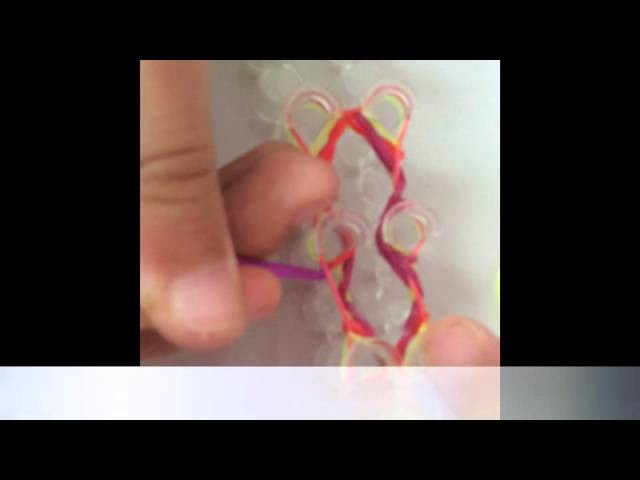 Tutoriel fleur en rainbow loom