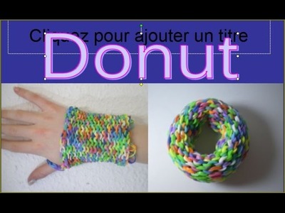 Bracelet-donut-chouchou en Rainbow Loom