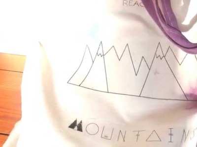 △ {D.I.Y.} -  Tote-bag REACH MOUNTAINS △