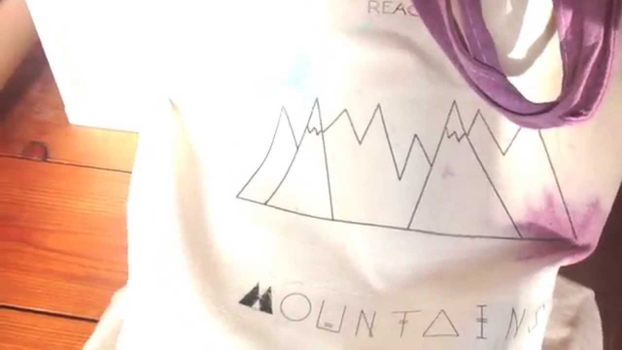 △ {D.I.Y.} -  Tote-bag REACH MOUNTAINS △