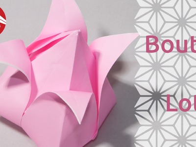 Origami - Bouton de lotus - Lotus Bud [Senbazuru]