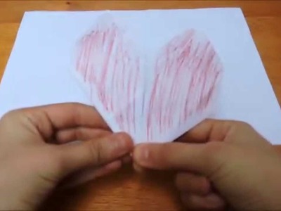 TUTO Origami : cœur facile ( heart easy )