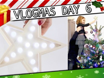 DIY étoile lumineuse et Décoration du Sapin de Noël . #Vlogmas 6