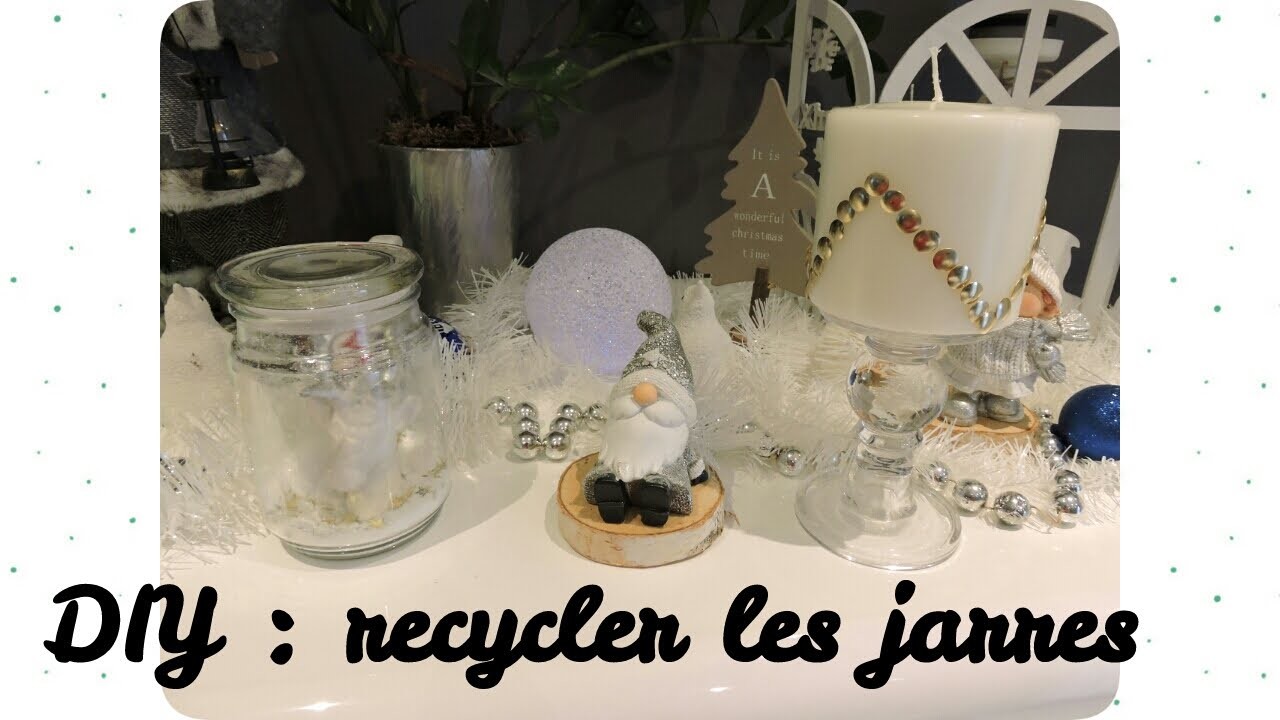 DIY : recycler une jarre de bougie, bougie déco