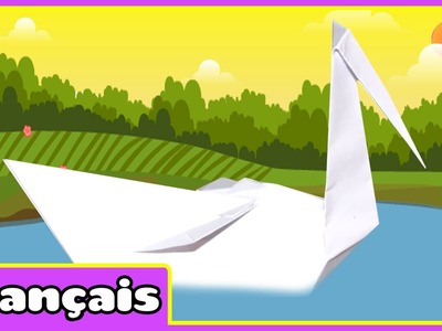 Origami Swan | Origami Cygne  | Comment Faire Origami | Origami en Français | HooplaKidz Français