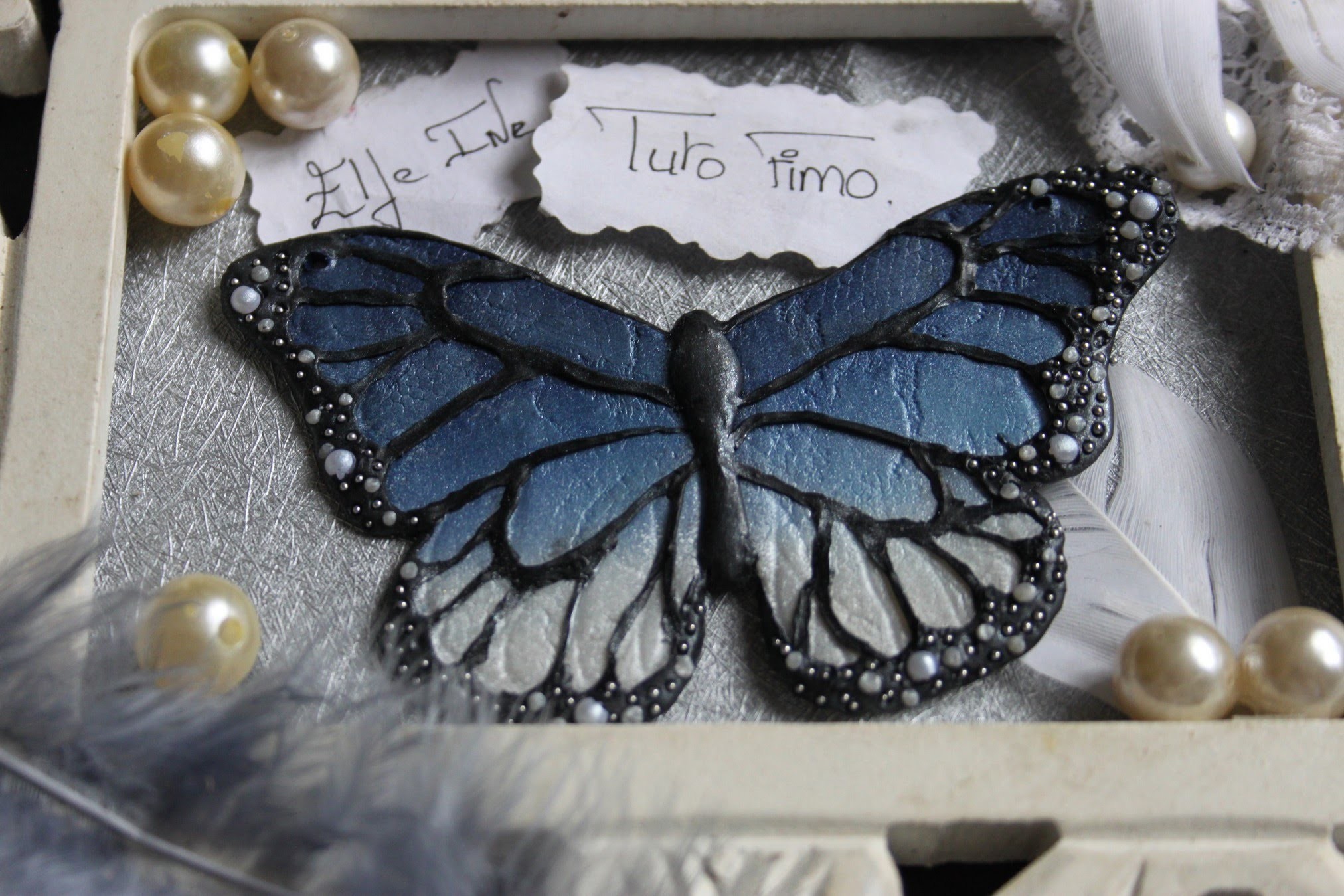 [♥✿ Tuto Fimo : Collier Papillon ✿♥] ~ [♥✿ Polymer Clay Tutorial : Butterfly Necklace ✿♥]