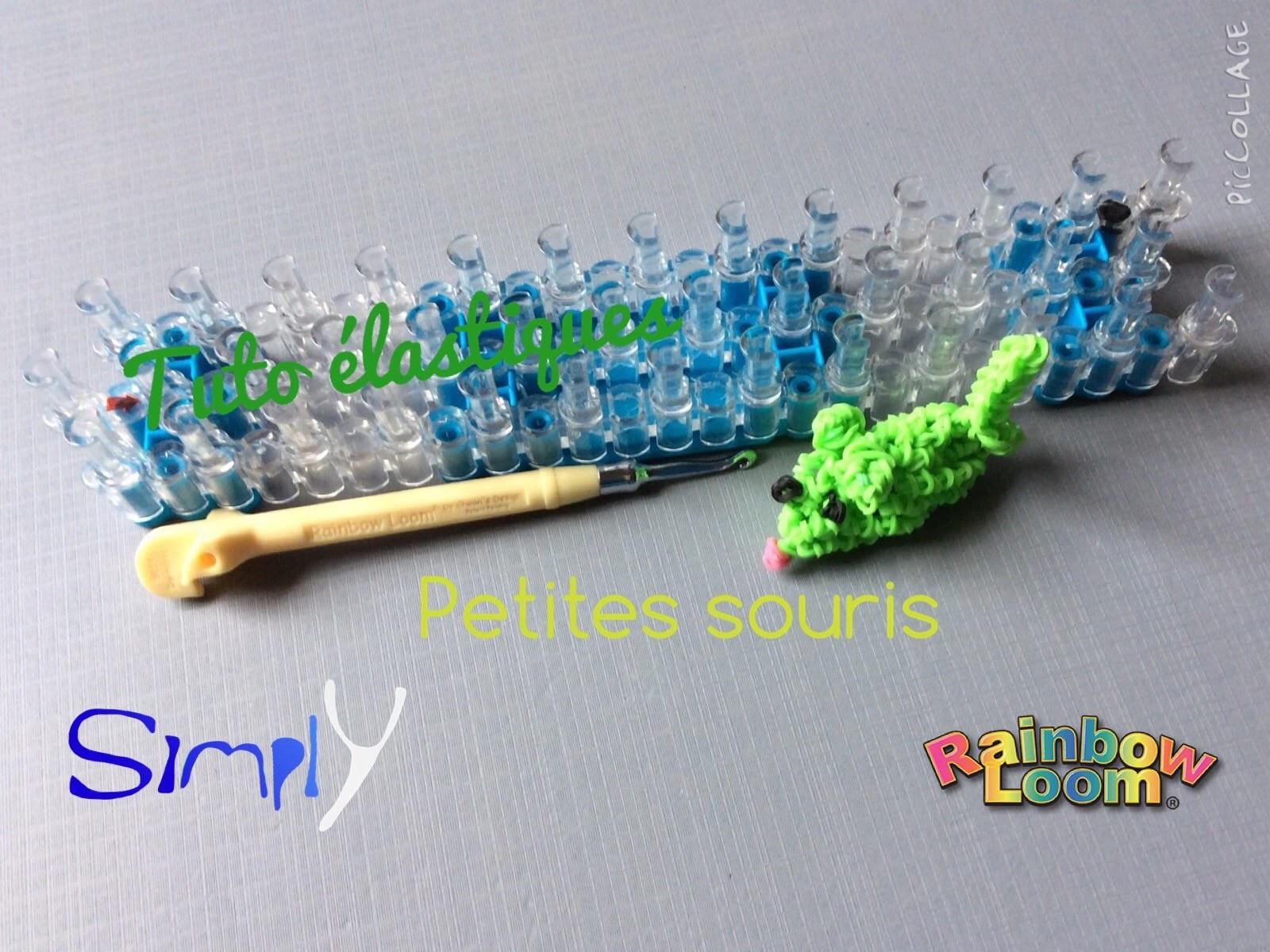 Tuto { Souris 3D en élastiques Rainbow Loom } Simply