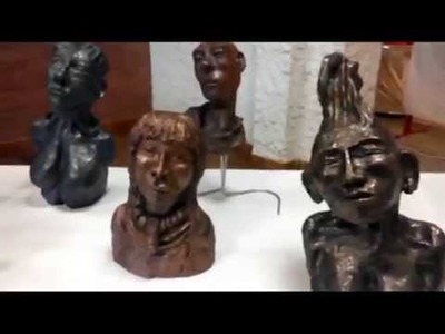Vidéo 4 Sculpture en Papier Maché et Terre cellulosique