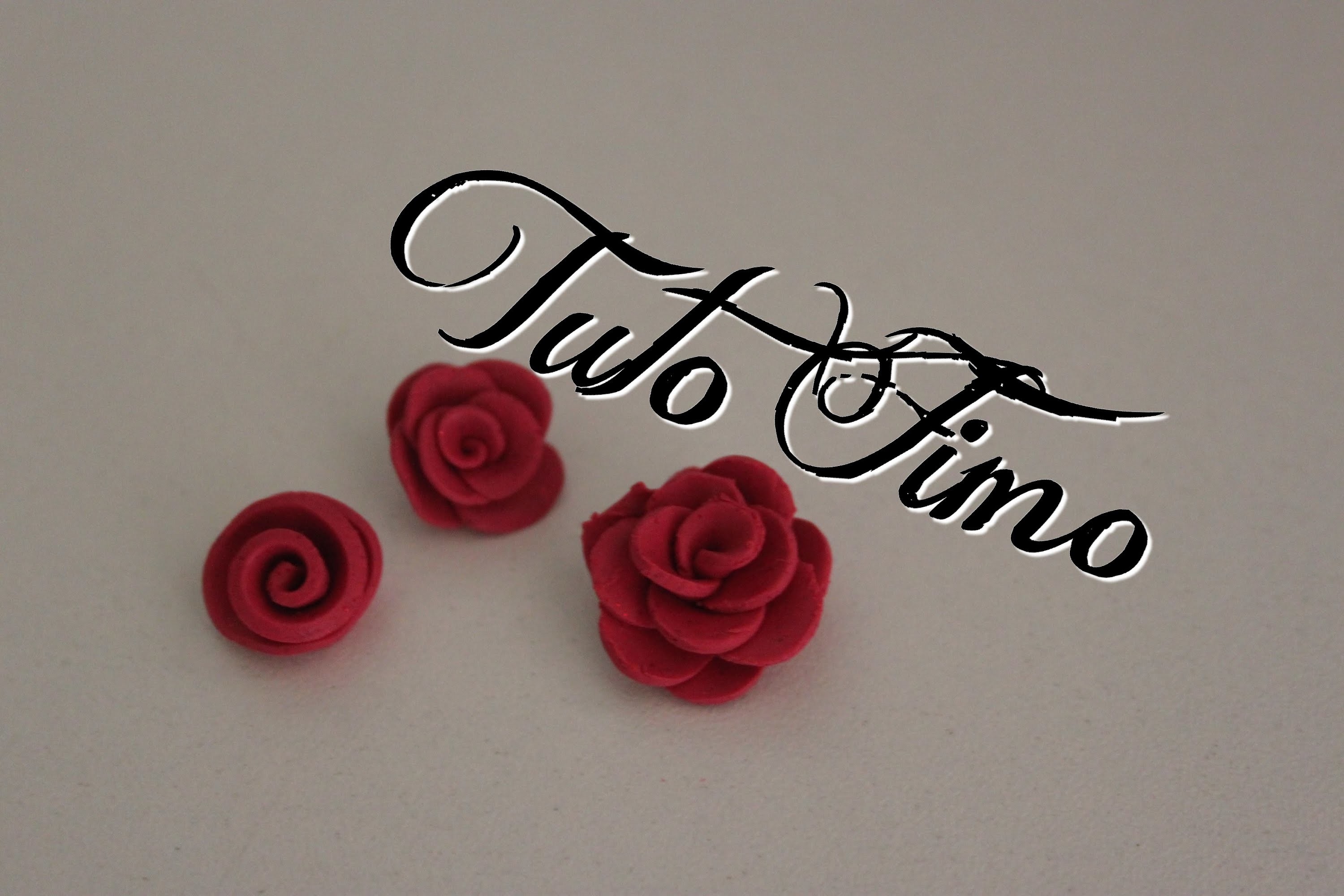 [♥✿ Tuto Fimo : La rose (3 techniques) ✿♥] ~ [♥✿ Polymer Clay Tutorial : 3 Roses ✿♥]