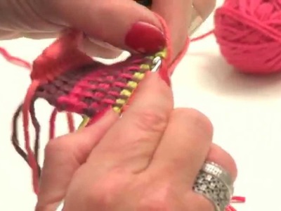 Crochet tunisien : les rayures de plusieurs couleurs - L'atelier Edisaxe