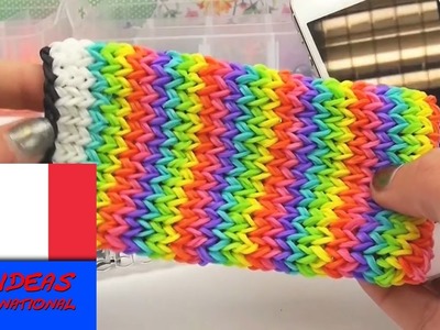 DIY Comment faire une pochette iPhone en loom élastiques sur le rainbow loom - tutoriel en français