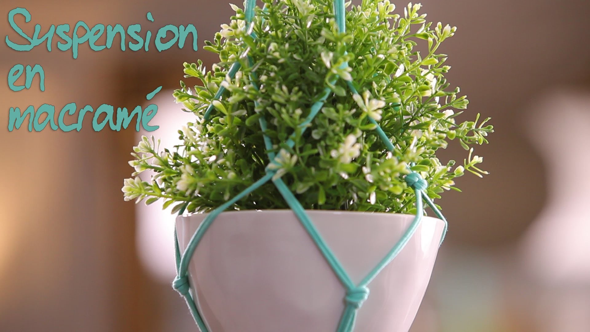 DIY : Créez une suspension pour plantes en macramé
