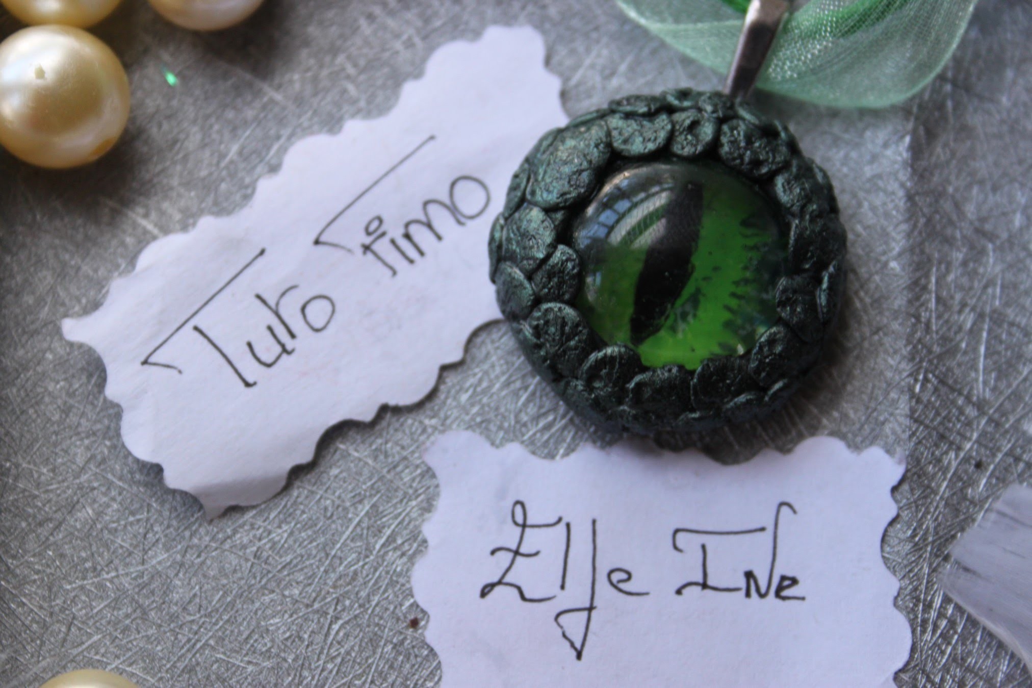 [♥✿ Tuto Fimo : Œil de dragon ✿♥] ~ [♥✿ Polymer Clay Tutorial : Eye of the dragon ✿♥]