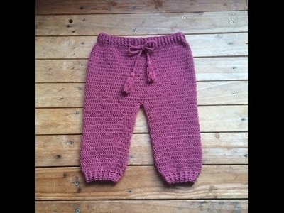 Tutoriel crochet : pantalon bébé. pantalon bebe a crochet facil