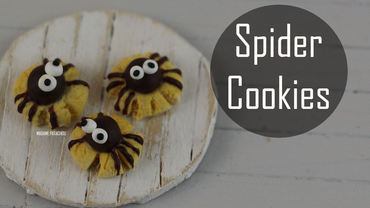 Halloween: Spider Cookies (Pâte Polymère).