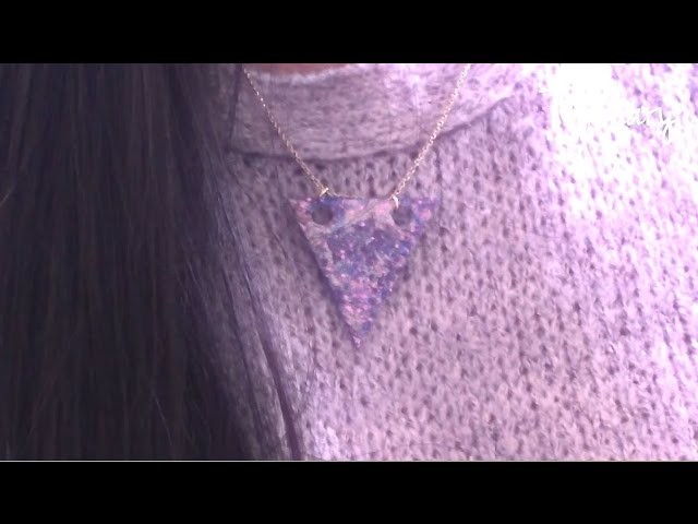 TUTORIEL - D.I.Y. : COLLIER COSMIQUE | Galaxy Nail Polish Necklace