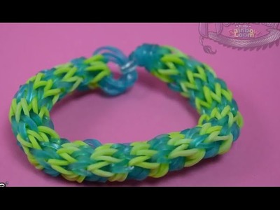 Tutoriel Monster Tail de Rainbow Loom : Bracelet design Ananas