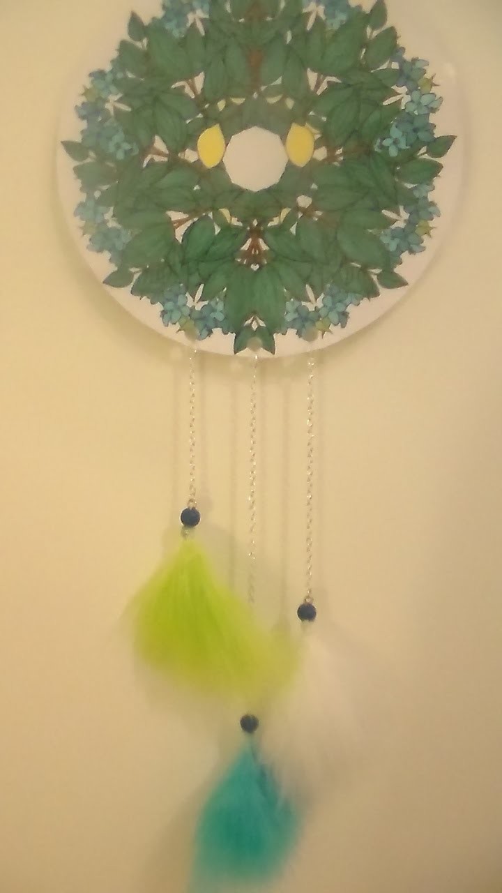 [ DIY déco ]  Attrape reve mandala { La plume turquoise }