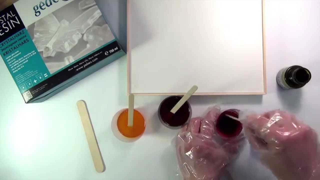 DIY Pébéo Vitrail - Colorer la résine Cristal