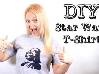 DIY Darth Vader. Star Wars T-shirt