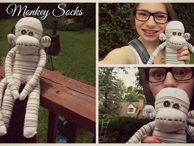 DIY  ~Monkey Socks. Singe Chaussette~