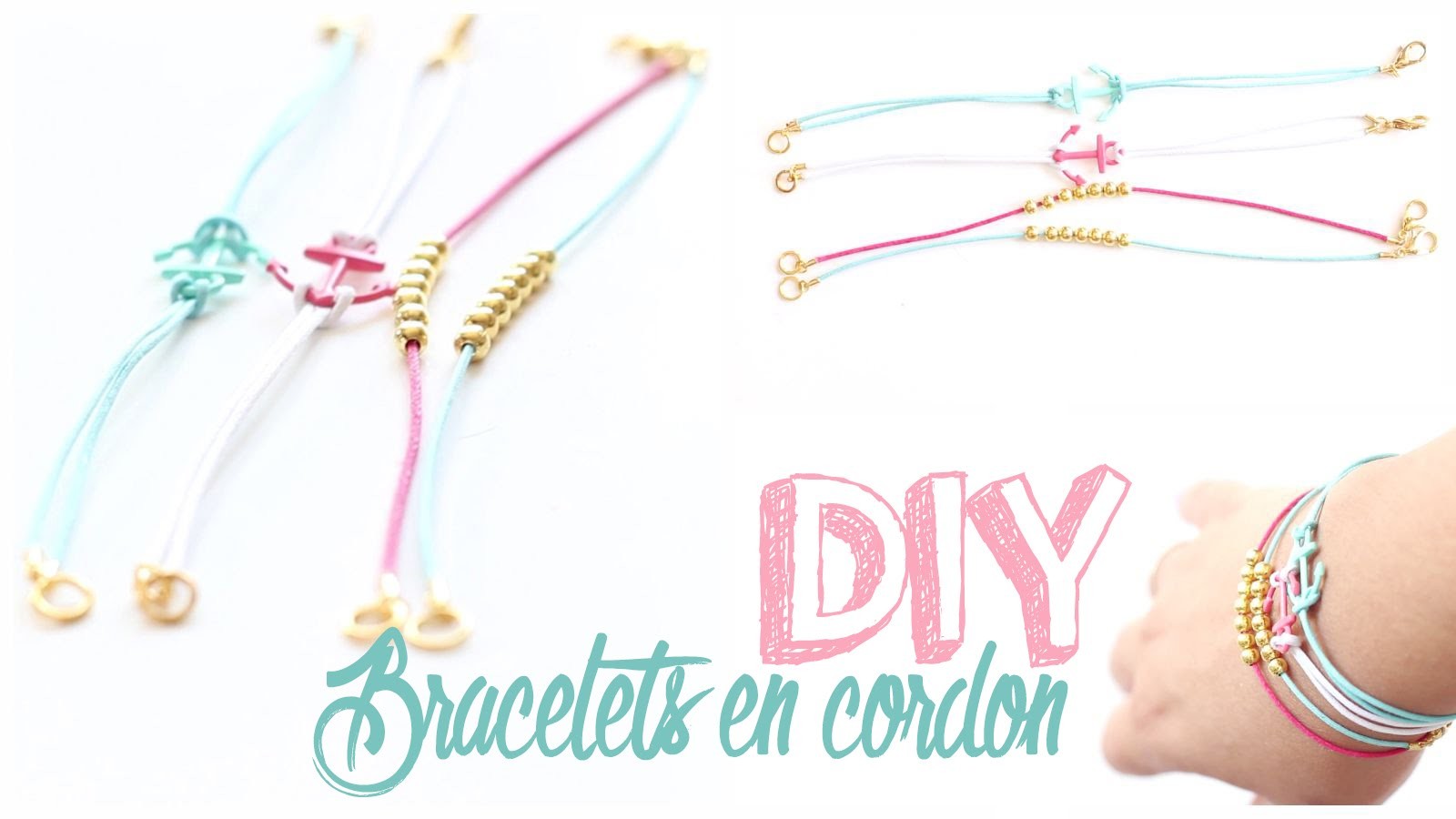DIY # TUTO Bracelets en cordon - Stackable bracelets