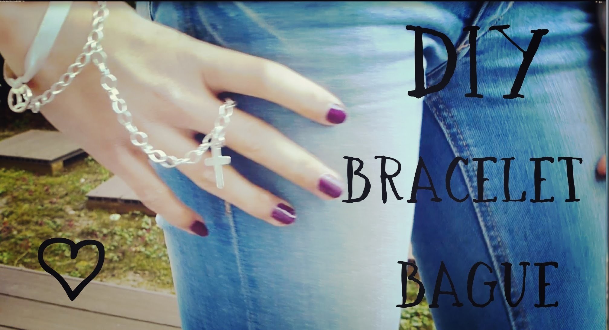 [DIY] Bracelet-Bague | Ring Bracelet with cross