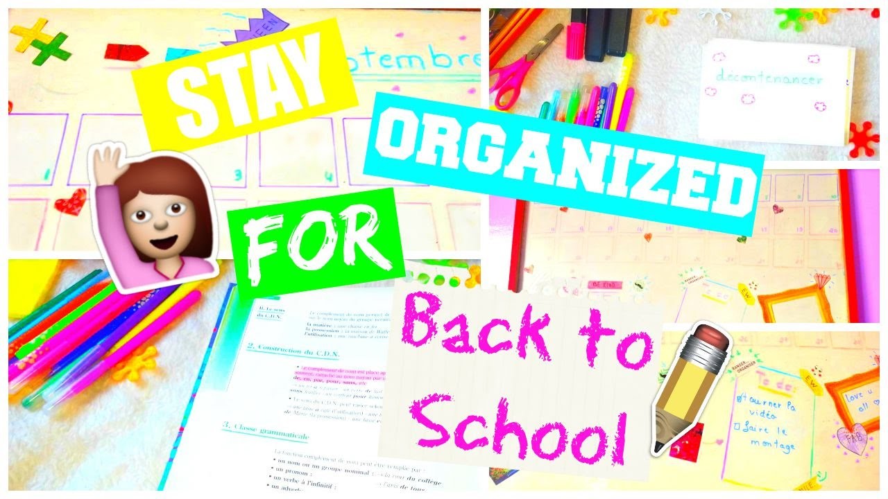 How to stay organized for Back to school ! Tips and DIY ♡  EnjoyCreation