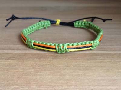 TUTORIEL - DIY Comment faire un bracelet Brésilien unisexe macramé 4 couleurs
